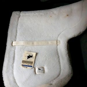 Dressage pad, Ultra wool-backed, white